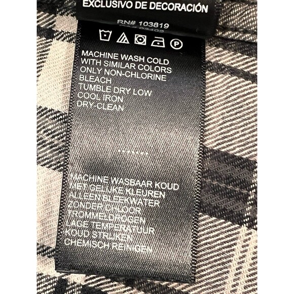 Harley-Davidson Men’s Plaid Button Shirt Gray Black Cotton Long Sleeve Size L - Picture 9 of 11